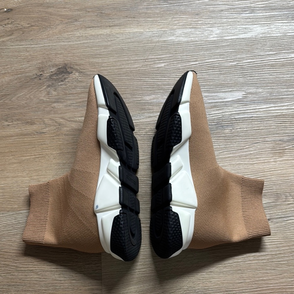 Balenciaga Brown Sock Sneakers - Picture 3 of 5